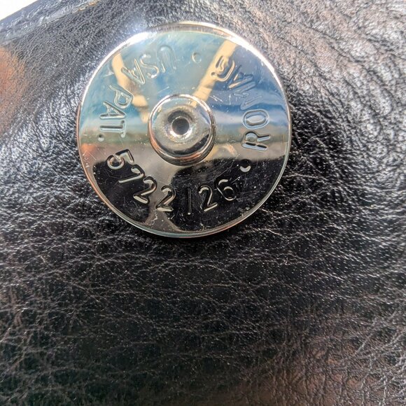 Brighton crossbody bag Black With Silver Heart Clasp size Approx 7 " X 5" - Picture 6 of 14